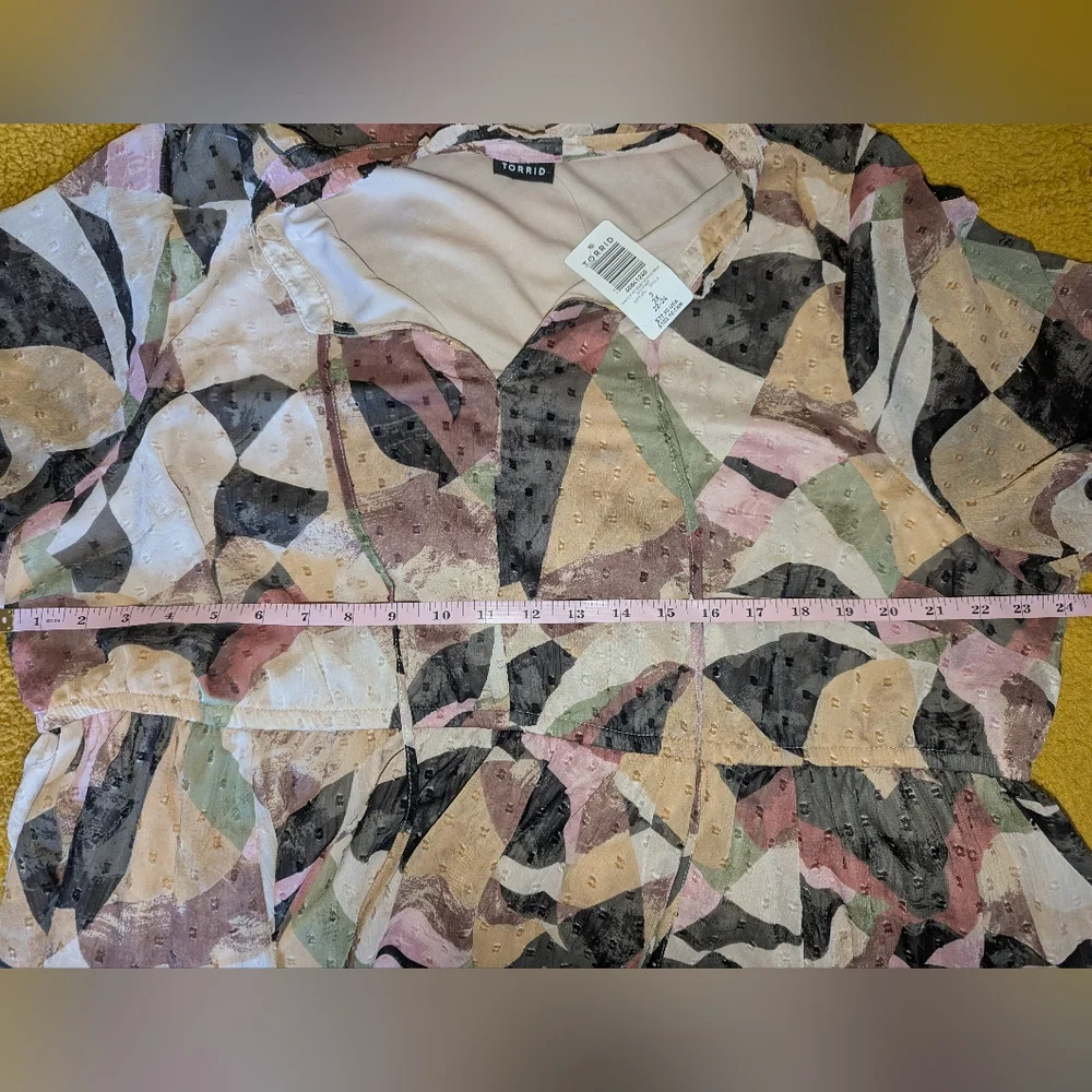 Torrid Mini Clip Dot Front Dress 3x/22-24 - Picture 8 of 13